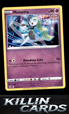Meloetta 124/264 Pokemon Rare SWSH08: Fusion Strike Card NM