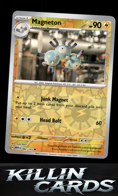 Reverse Holofoil Magneton 082/165 Pokemon Uncommon SV: Scarlet & Violet 151 Card