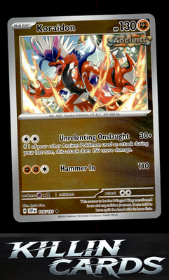 Reverse Holofoil Koraidon 116/191 Pokemon Uncommon SV08: Surging Sparks Card NM