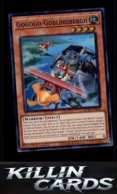 1st Edition Gogogo Goblindbergh DUAD-EN003 YuGiOh Super Rare Duelist's Advance C
