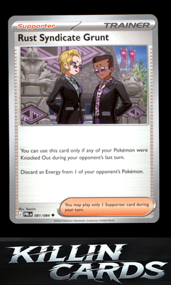 Rust Syndicate Grunt - 081/084 081/084 Pokemon Uncommon ME05: Pitch Black Card N