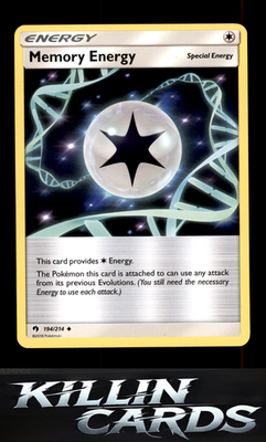 Memory Energy 194/214 Pokemon Uncommon SM - Lost Thunder Card LP