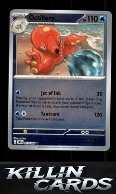 Reverse Holofoil Octillery 017/086 Pokemon Common ME04: Chaos Rising Card NM