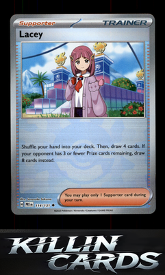 Lacey - 114/131 (Poke Ball Pattern) 114/131 Pokemon Uncommon SV: Prismatic Evolu