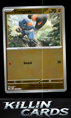 Reverse Holofoil Croagunk 078/132 Pokemon Common ME01: Mega Evolution Card NM
