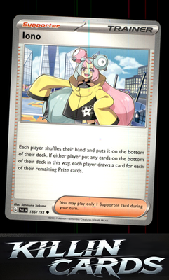 Iono - 185/193 185/193 Pokemon Uncommon SV02: Paldea Evolved Card NM