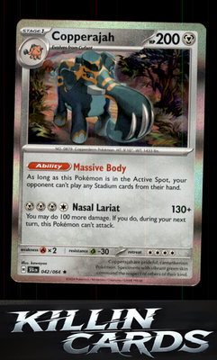 Copperajah 042/064 Pokemon Rare SV: Shrouded Fable Card NM
