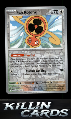 Reverse Holofoil Fan Rotom 085/131 Pokemon Common SV: Prismatic Evolutions Card