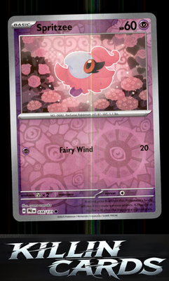 Reverse Holofoil Spritzee 038/131 Pokemon Common SV: Prismatic Evolutions Card N