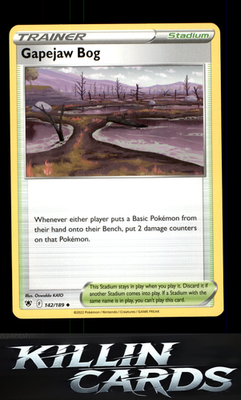 Gapejaw Bog 142/189 Pokemon Uncommon SWSH10: Astral Radiance Card NM