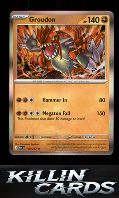 Groudon 108/217 Pokemon Rare ME: Ascended Heroes Card NM