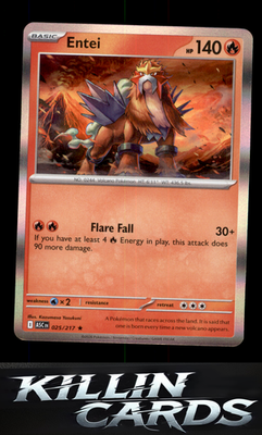 Entei 025/217 Pokemon Rare ME: Ascended Heroes Card NM