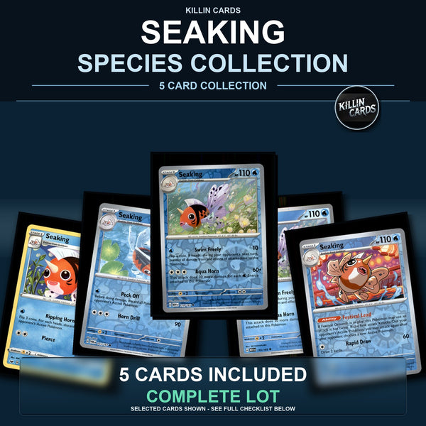 Pokemon TCG Seaking Species Collection 5 Different Cards