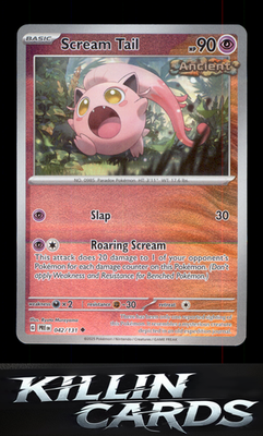 Reverse Holofoil Scream Tail 042/131 Pokemon Uncommon SV: Prismatic Evolutions C