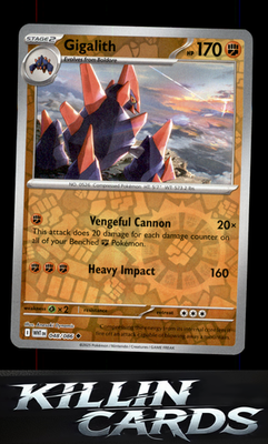 Reverse Holofoil Gigalith 048/086 Pokemon Uncommon SV: White Flare Card NM