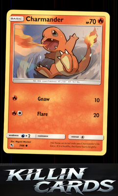 Charmander 7/68 Pokemon Common Hidden Fates Card NM