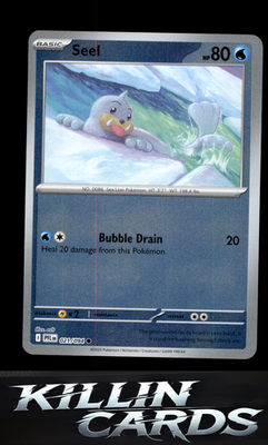 Reverse Holofoil Seel 021/094 Pokemon Common ME02: Phantasmal Flames Card NM