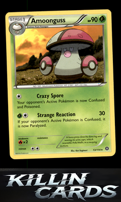 Amoonguss 13/114 Pokemon Rare XY - Steam Siege Card NM