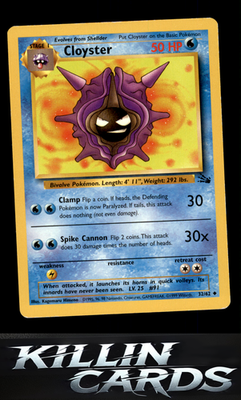 Cloyster 32/62 Pokemon Uncommon Fossil Card LP