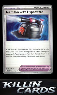 Team Rocket's Hypnotizer 206/217 Pokemon Uncommon ME: Ascended Heroes Card NM