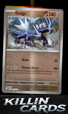 Reverse Holofoil Dialga 095/132 Pokemon Rare ME01: Mega Evolution Card NM