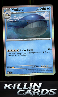 Wailord - 041/159 041/159 Pokemon Rare SV09: Journey Together Card NM