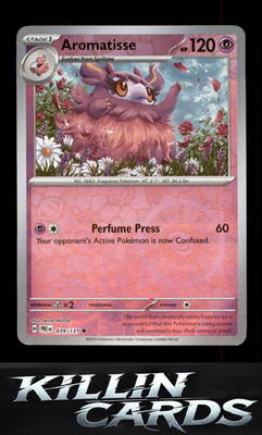 Reverse Holofoil Aromatisse 039/131 Pokemon Common SV: Prismatic Evolutions Card