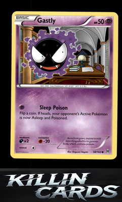 Gastly 58/162 Pokemon Common XY - BREAKthrough Card LP