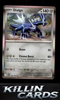 Dialga 095/132 Pokemon Rare ME01: Mega Evolution Card NM