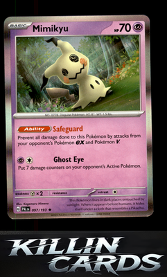 Mimikyu 097/193 Pokemon Rare SV02: Paldea Evolved Card NM