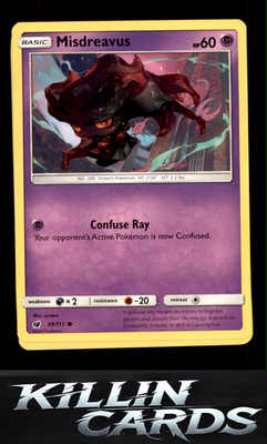 Misdreavus 39/111 Pokemon Common SM - Crimson Invasion Card LP