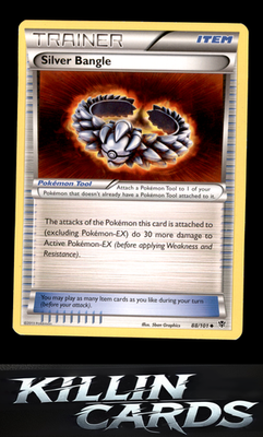 Silver Bangle 88/101 Pokemon Uncommon Plasma Blast Card NM