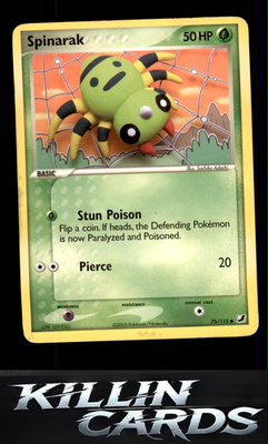 Spinarak 75/115 Pokemon Common Unseen Forces Card NM