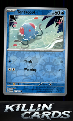 Reverse Holofoil Tentacool 072/165 Pokemon Common SV: Scarlet & Violet 151 Card