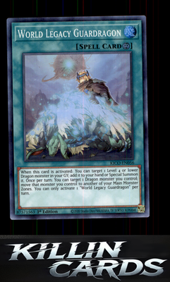 1st Edition World Legacy Guardragon KICO-EN056 YuGiOh Super Rare King's Court Ca