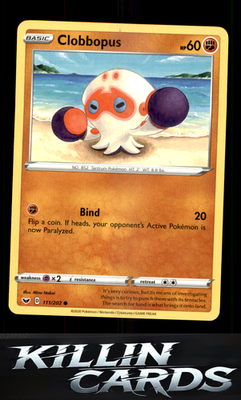 Clobbopus (111) 111/202 Pokemon Common SWSH01: Sword & Shield Base Set Card NM