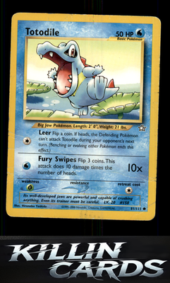Totodile (81) 081/111 Pokemon Common Neo Genesis Card LP