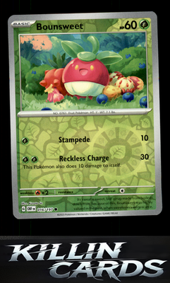Reverse Holofoil Bounsweet 016/197 Pokemon Common SV03: Obsidian Flames Card NM