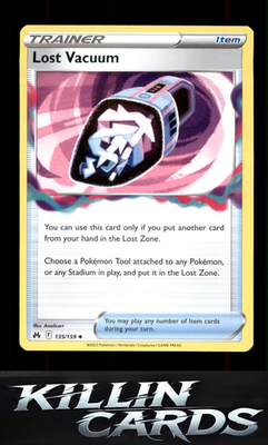 Lost Vacuum 135/159 Pokemon Uncommon Crown Zenith Card NM