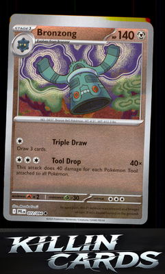 Reverse Holofoil Bronzong 072/094 Pokemon Uncommon ME02: Phantasmal Flames Card