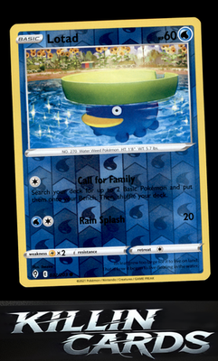 Reverse Holofoil Lotad 032/203 Pokemon Common SWSH07: Evolving Skies Card NM