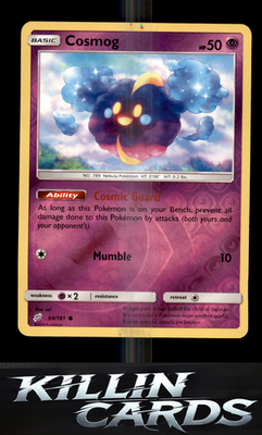 Reverse Holofoil Cosmog 69/181 Pokemon Common SM - Team Up Card NM