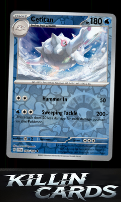 Reverse Holofoil Cetitan 060/198 Pokemon Uncommon SV01: Scarlet & Violet Base Se