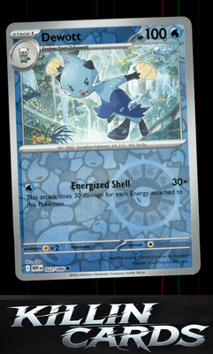Reverse Holofoil Dewott 022/086 Pokemon Common SV: White Flare Card NM