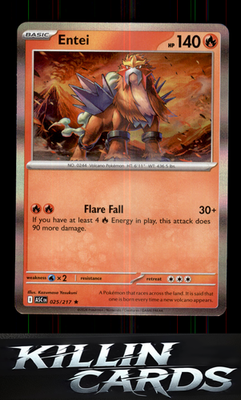 Entei 025/217 Pokemon Rare ME: Ascended Heroes Card NM
