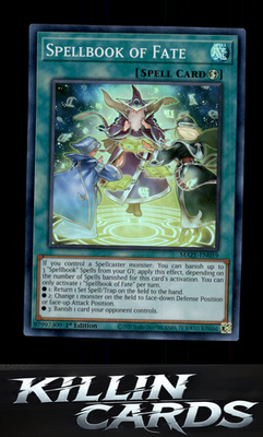 Spellbook of Fate MAZE-EN059 YuGiOh Super Rare Maze of Memories Card NM