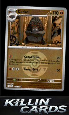 Reverse Holofoil Carkol (Dusk Ball) 119/217 Pokemon Common ME: Ascended Heroes C