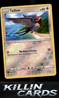 Reverse Holofoil Taillow 103/145 Pokemon Common SM - Guardians Rising Card NM