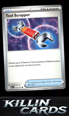 Tool Scrapper 212/217 Pokemon Common ME: Ascended Heroes Card NM