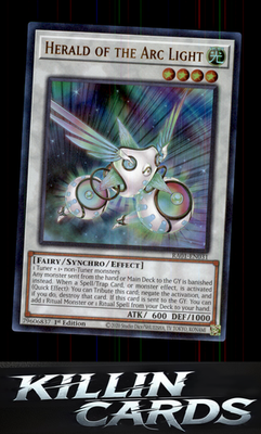 1st Edition Herald of the Arc Light RA01-EN031 YuGiOh Super Rare 25th Anniversar